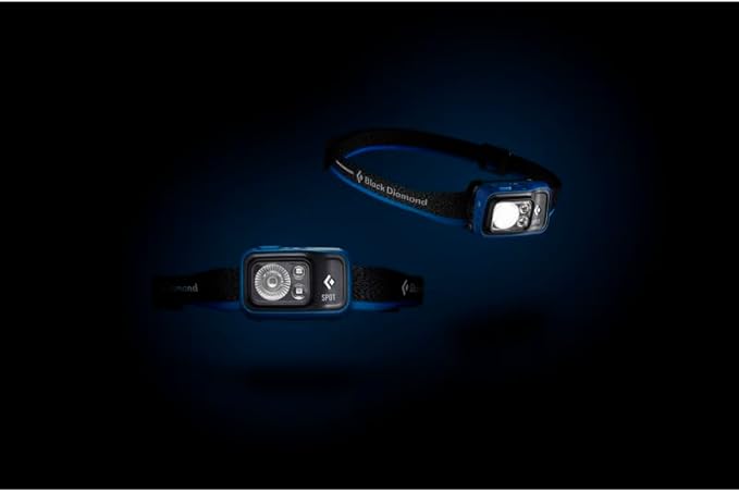BLACK DIAMOND Spot 400 Headlamp | 400 Lumens Brightness, Dimmable | Waterproof & Durable | 3X AAA Battery Operated (Included) | Azul