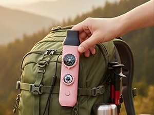 Emergency Survival Safety Whistle,Whistle for Kids with Lanyard,Compass,Thermometer,Ideal for Kayaking, Boating, Hiking, Camping, Climbing