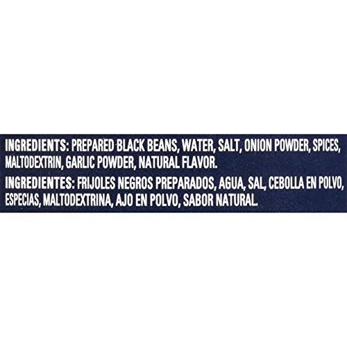 BUSH'S BEST 15 oz Canned Seasoned Recipe Black Beans, Source of Plant Based Protein and Fiber, Low Fat, Gluten Free, (Pack of 12)