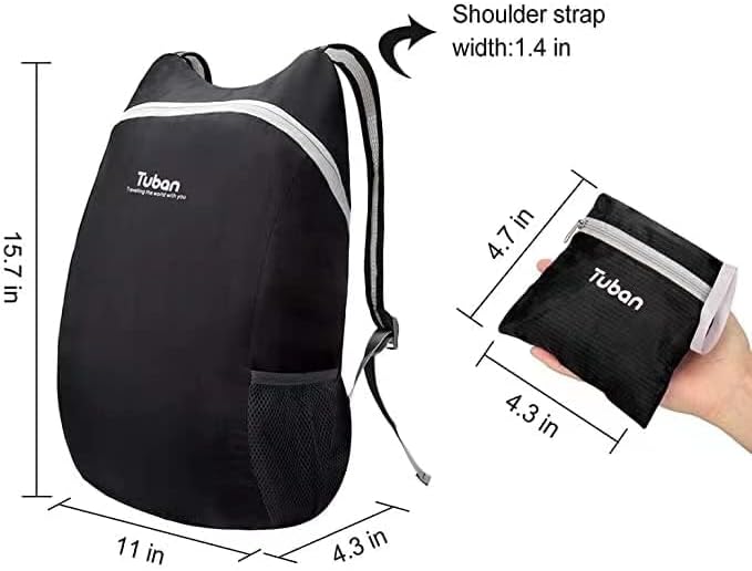 Ultra Lightweight Packable Water Resistant Backpack for Travel Camping Outdoor Hiking Daypack