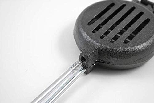 Coghlan's Pre-Seasoned Cast Iron Broiler with Removable Handles, Break-Apart Hinge ??Ideal for Grilling Burgers, Steaks, and Roasting Vegetables Over Campfires or BBQs ??Compact and Easy to Clean