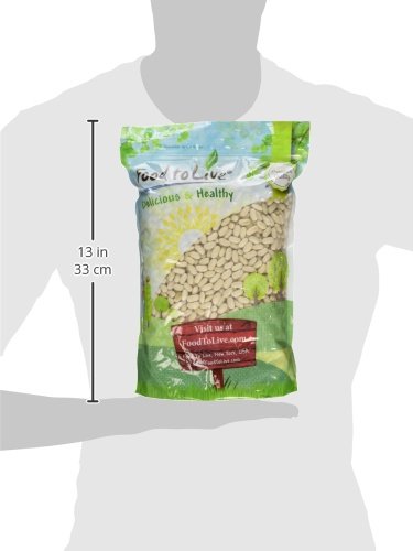 Food to Live - Cannellini Beans, 5 Pounds Dried White Kidney Beans, Sproutable, Vegan, Kosher, Sirtfood, Bulk. Rich in Fiber, Protein. Great for Minestrone Soup, Bean Salad, Stews, White Chili.