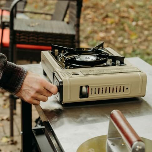 GasOne GS-3400P-KIT Propane or Butane Gas Stove with Flat Top Griddle Included – Dual Fuel Propane