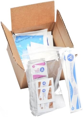 MFASCO First Aid Kit Refill Pack - Complete 180+ Items for Small to Medium Boxes - Bandages, Gauze, Antiseptics - Quality Supplies - Assembled in USA - Compact, 2 Pounds - 10 x 7 x 3 inches