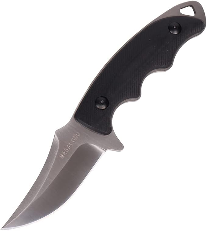 MASALONG Kni230 Fixed Blade Knife Hrc60 With Kydex Sheath for Outdoor Camping EDC Hunting Full Tang Design