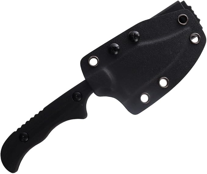 MASALONG kni232 EDC 9Cr14MOV Hard Stainless Steel knife Camping Fixed-Blade Knives (Butcher Knife B)
