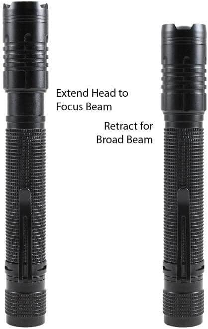 LitezAll 280 Lumen Tactical Flashlight, Compact LED Pocket Flashlight for Everyday Carry, Battery Powered EDC Light for Work, Outdoor, Emergency, and Home Use ??Easy Operation