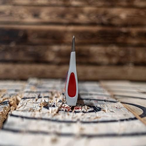 The Patriot: World Axe Throwing League Premium Competition Throwing Axe & Multi-Purpose Camping Axe or Wood Splitting Axe with Rubber and Fiberglass Handle