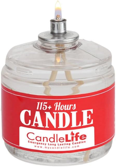 CandleLife Emergency Survival Candle 115 Hours Long Lasting Burning Time