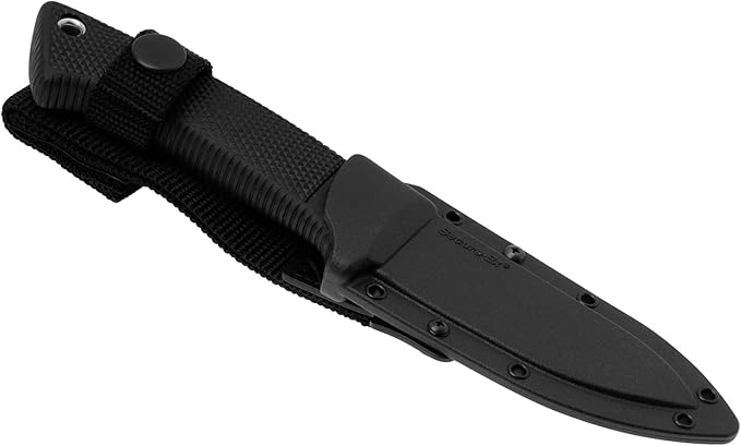 Cold Steel Pendleton Hunter 3.5" AUS 10A Stainless Steel Drop Point Fixed Blade Outdoor Camping Game Hunting Knife Ergonomic Kray-Ex Handle, Weather-Resistant Secure-Ex Sheath