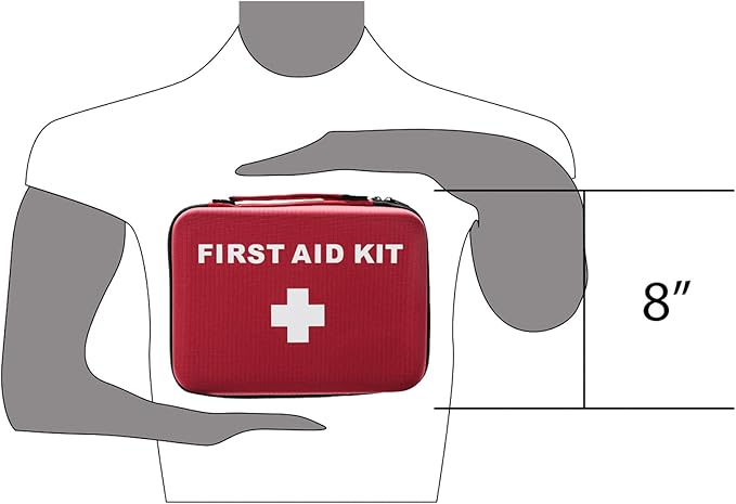MFASCO First Aid Car Kit - Outdoor First Aid Kit for Emergencies, Compact First Aid Kit Car Essential for Travel & Camping, Easy-to-Refill, First aid Companion for Home, car, or Outdoor Adventures
