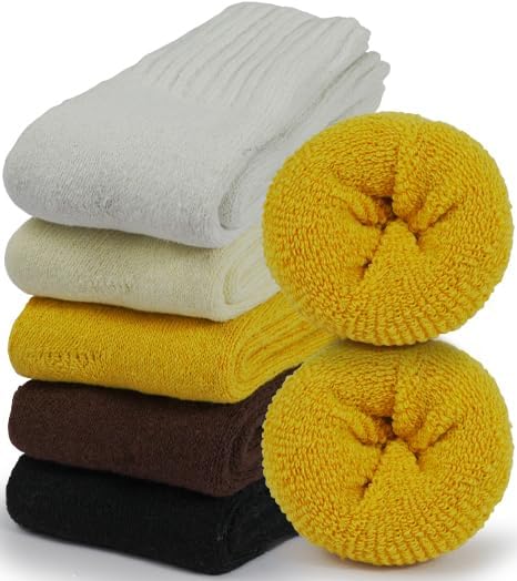 BomKinta Boot Socks for Women Winter Solid Thick Warm Socks Cozy Crew Socks Christmas Gift