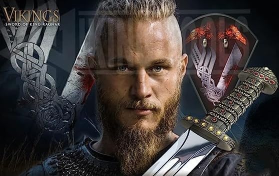 FORGE HIDE-Conan The Barbarian Sword ??Real Full Tang Atlantean Swords | 1095 Carbon Steel, Bronze Fittings & Leather Sheath | Medieval Fantasy King Sword Prop | Gift for Him, Christmas, Viking Gifts