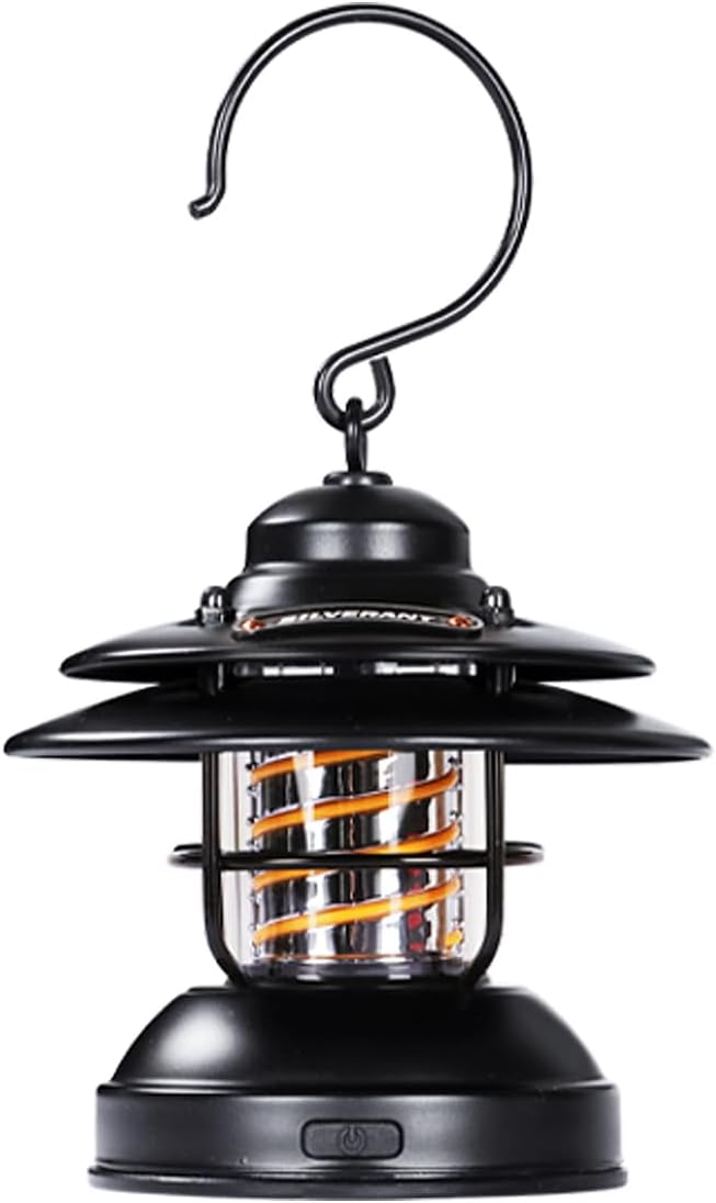 Camping Lantern Lights LED Lamp Type C Rechargeable, Emergency Light 8-130h Runtime for Power Outages, Outdoors Camping Lantern (Green)