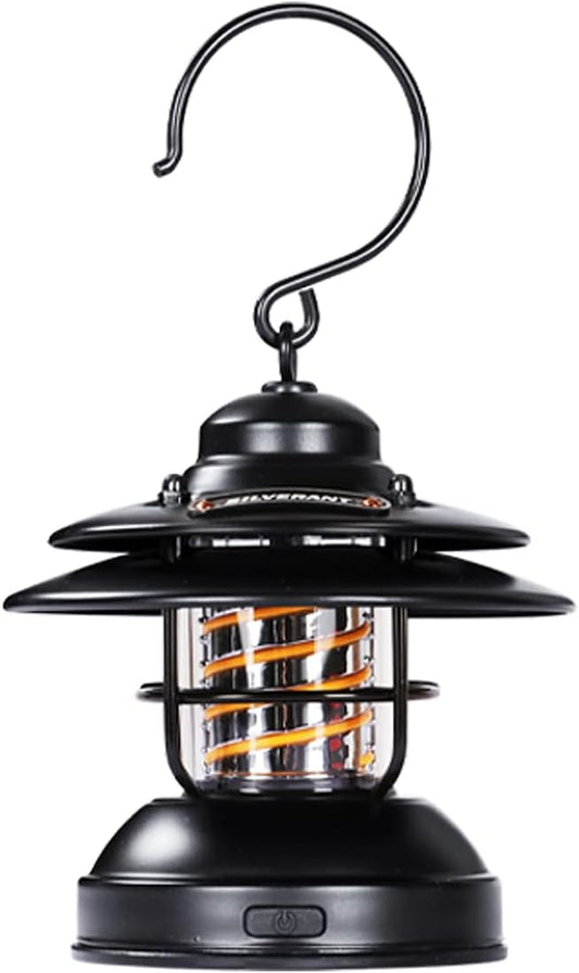 Camping Lantern Lights LED Lamp Type C Rechargeable, Emergency Light 8-130h Runtime for Power Outages, Outdoors Camping Lantern (Green)