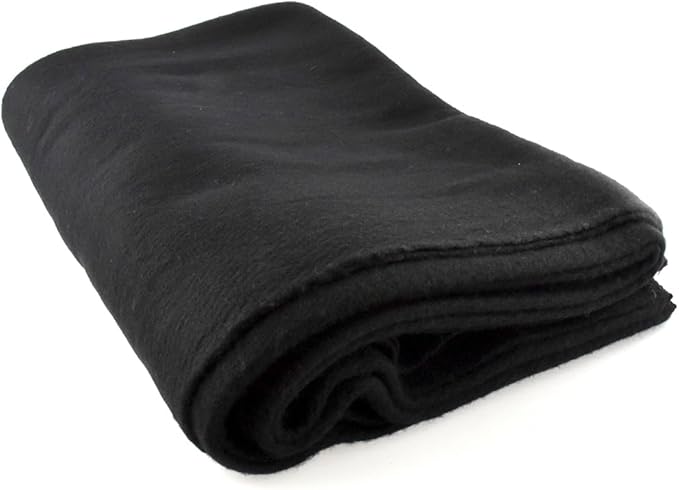 SE Black 64" x 84" 4-lb. Warm Blanket with 80% Wool - BI64845BK
