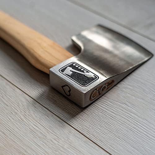 Queen of Hearts Throwing Axe: World Axe Throwing League Premium Competition Throwing Axe, WATL Throwing Hatchet with Round Hickory Wooden Handle (Round Handle)