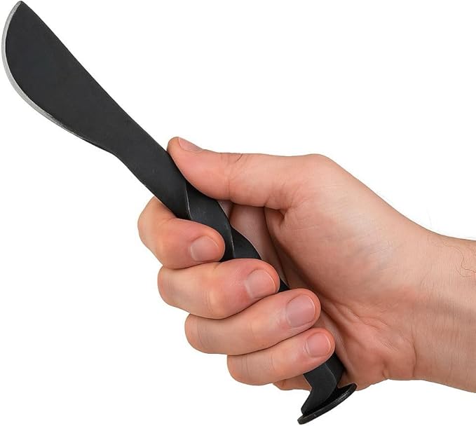 Lord of Battles Medieval Knife Camping Spike Knife Hand Forged Iron Twisted Handle Functional Medieval Knife Perfect for Historical Reenactments, Camping & Outdoor Activities