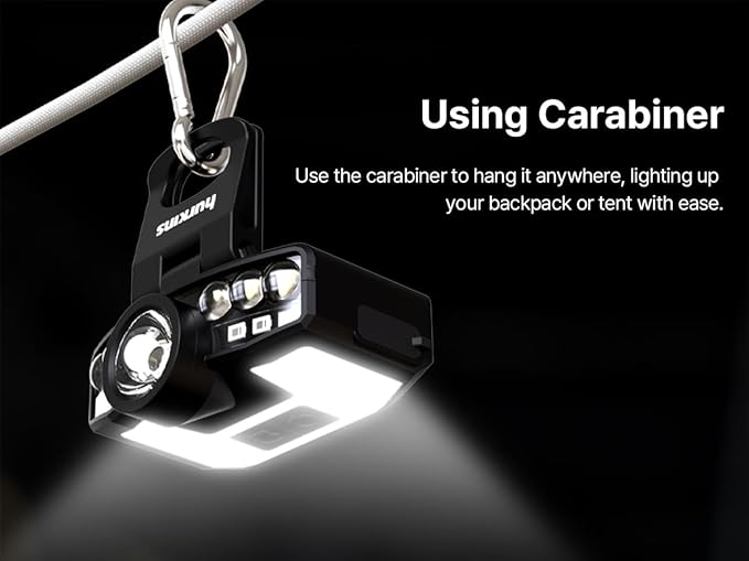 Orcap 2025 Edition ??120° Wide Beam Headlamp & Cap Light, 1000 Lumens, 4 Light Modes (White & Red), USB-C Rechargeable, IPX5 Waterproof, Lightweight LED for Camping, Work, Running