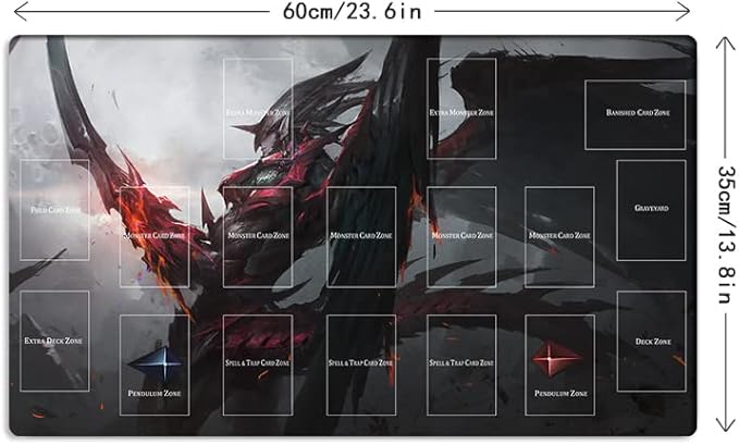 New Playmat Destiny Hero Destroy Phoenix Enforcer TCG Trading Card Game Mat with Zones + Free Bag (ZD039-427-A)