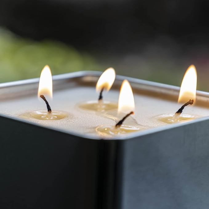 ASR Outdoor 48 Hour Survival Candle for Camping Emergency Fire Starter in Tin, 4 Wick