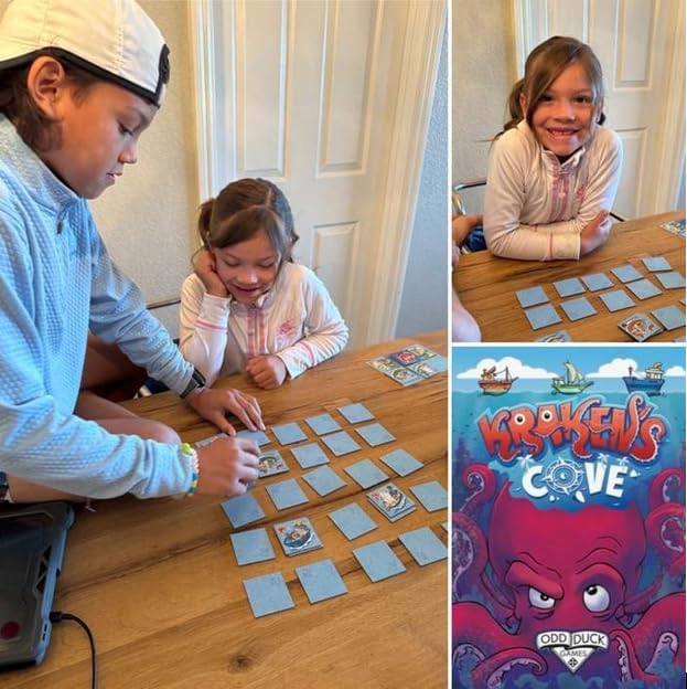 Kraken?™s Cove ??Memory & Strategy Game for Kids & Families | Quick Play Ocean Adventure Game | Ages 5+ | 1-3 Players | Under 15 Minutes