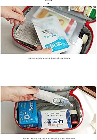 First Aid Bag - First Aid Kit Bag Empty for Home Outdoor Travel Camping Hiking, Mini Empty Medical Storage Bag Portable Pouch (Gray)