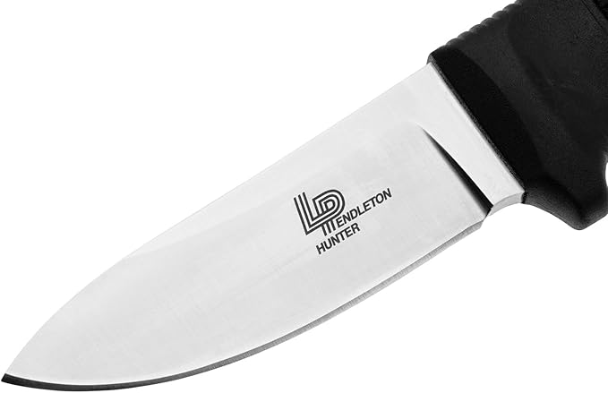 Cold Steel Pendleton Hunter 3.5" AUS 10A Stainless Steel Drop Point Fixed Blade Outdoor Camping Game Hunting Knife Ergonomic Kray-Ex Handle, Weather-Resistant Secure-Ex Sheath