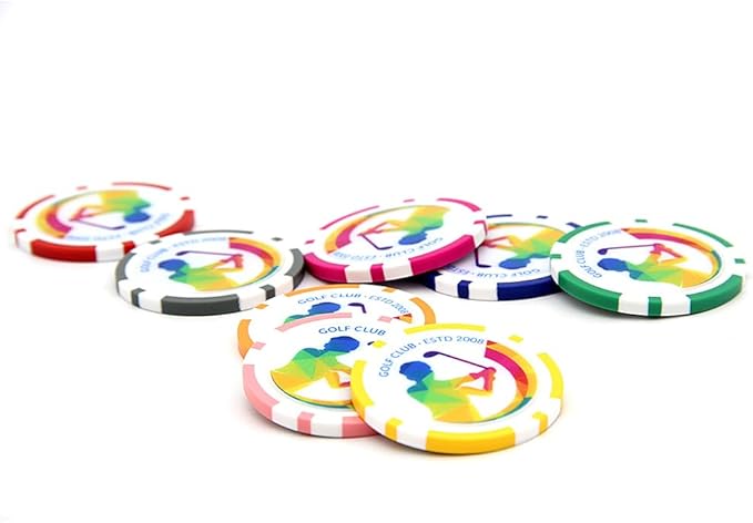 100 Custom 11.5 Gram Texas Hold 'em Chips, Upload Your Photo, Text, Logo or Image, for Card Club, Bar Tokens or Golf Club