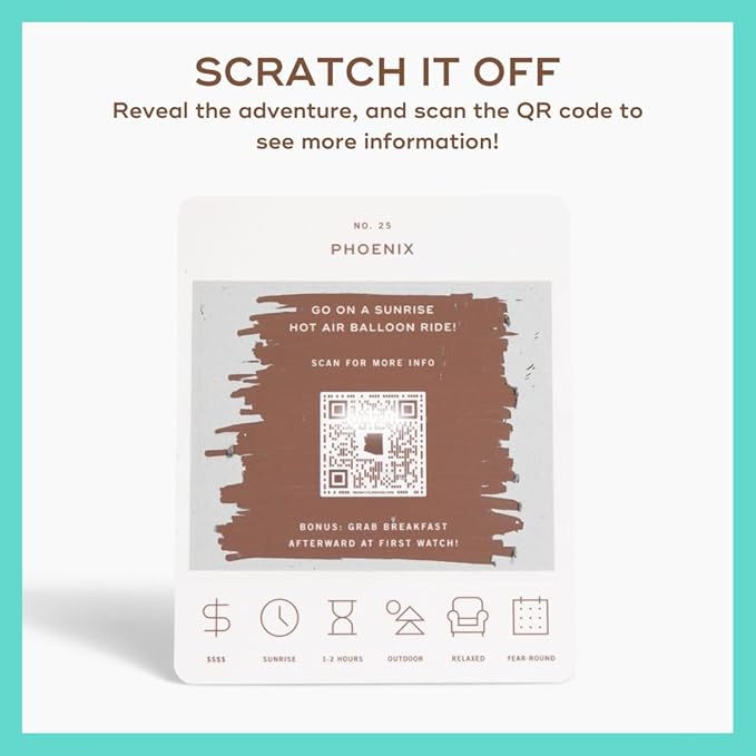 Reach International Outfitters Arizona Adventure Bucket List: 50 Scratch-Off Cards for Outdoor Activities, Tourist Attractions, and Road Trips - Perfect Travel Gift and Guide for Exploring