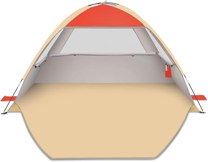 Gorich Beach Tent Sun Shelter for 3/4-5/6-7/8-10 Person with UPF 50ï¼?UV Protection, Lightweight & Easy Setup Beach Shade Canopy, Portable Beach Shade Tent Beach Cabana