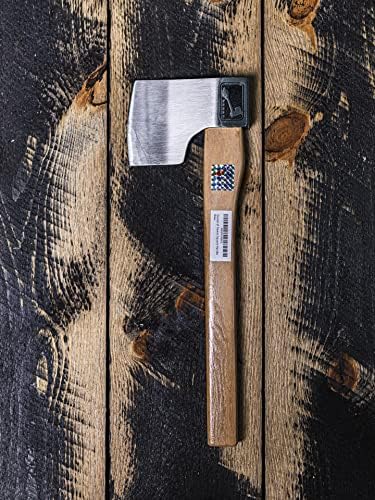 Queen of Hearts Throwing Axe: World Axe Throwing League Premium Competition Throwing Axe, WATL Throwing Hatchet with Round Hickory Wooden Handle (Round Handle)