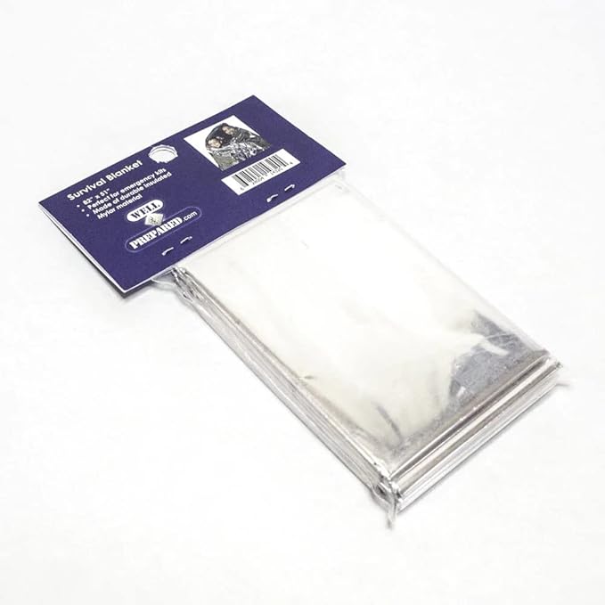 Premium Mylar Emergency Blanket ??Thermal foil Blanket for Camping, Hiking & Emergency Supplies | Waterproof Compact Foil Space Blanket| Retains 90% Body Heat & Aid in Outdoor Survival (10 Pack)