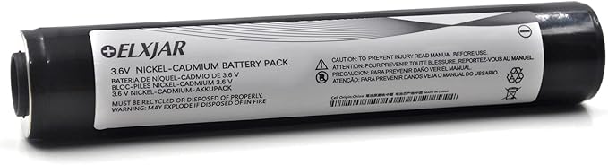 (5-Pack) 3.6V 1800mAh Ni-Cd Rechargeable Battery Pack Compatible with Streamlight Stinger DS, LED HP, XT, 75175, 75375, PolyStinger, Pelican M9 Flashlight