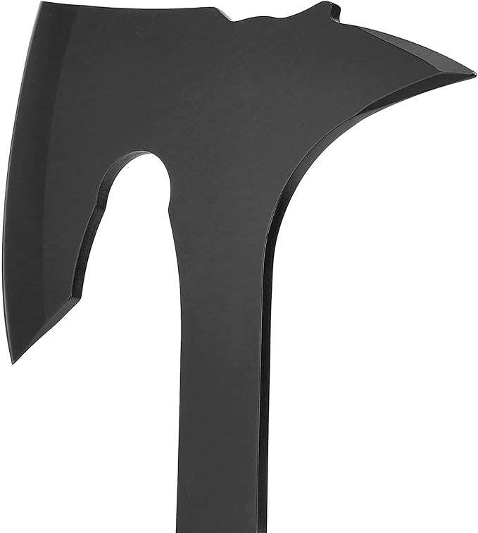 Camping Hatchet Axe with Leather Sheath – 13" Full Tang Compact Survival Tomahawk with Wood Handle for Outdoor Backpacking, Bushcraft, Hiking, and Camping