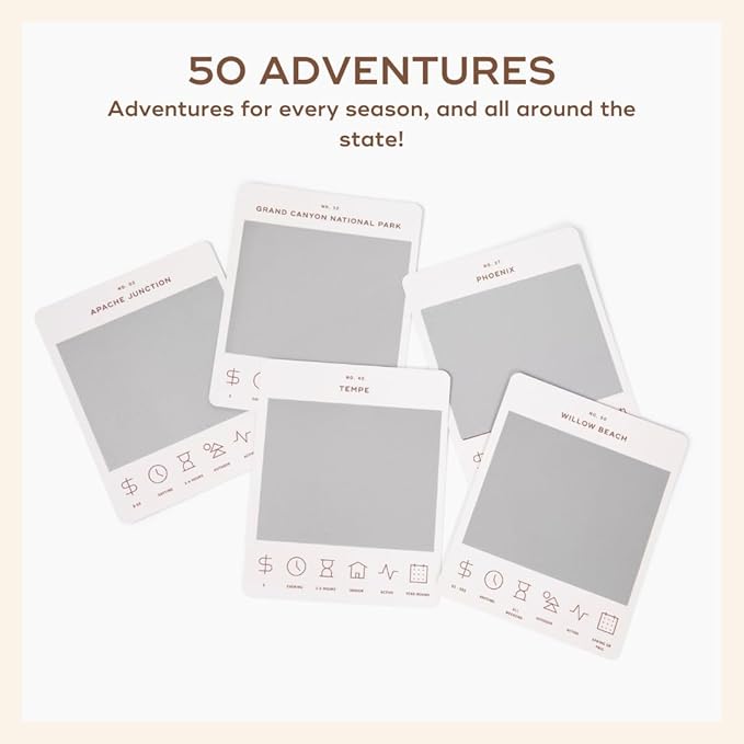 Reach International Outfitters Arizona Adventure Bucket List: 50 Scratch-Off Cards for Outdoor Activities, Tourist Attractions, and Road Trips - Perfect Travel Gift and Guide for Exploring