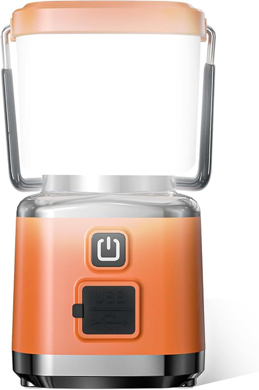 Allspark LED Camping Lantern Rechargeable,Dimmable Magnetic Camping Light,1000LM, 4 Light Modes,Waterproof Tent Lights,Emergency Light for Home Power Outages, Hurricane, Storm,Outdoor Hiking(Orange)