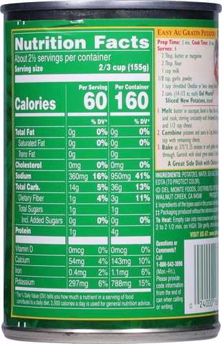 Del Monte Foods Slcs New Potatoes, 14.5 oz (12 count) (Pack of 2)