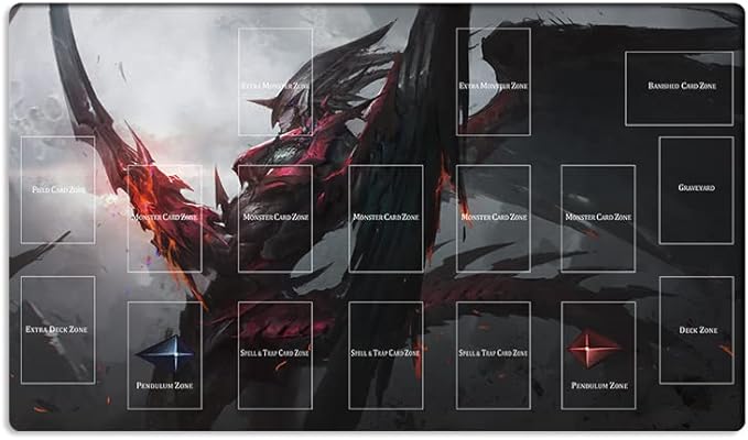 New Playmat Destiny Hero Destroy Phoenix Enforcer TCG Trading Card Game Mat with Zones + Free Bag (ZD039-427-A)