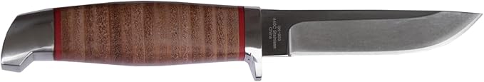 TK Retro - Stacked Leather Fixed Blade Hunting Knife