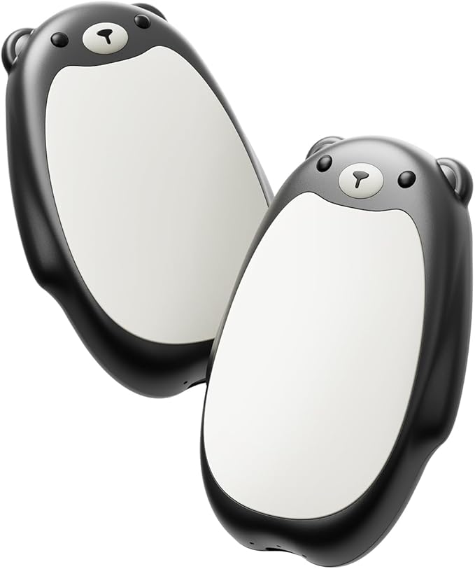 SWEETFULL Hand Warmers Rechargeable ??Cute Bear, 2 Pack Magnetic Hot Hands, Reusable Electric Pocket Heater, Great Gift for Daughter, Kids, Wife, or Bestie, Portable for Outdoor & Camping