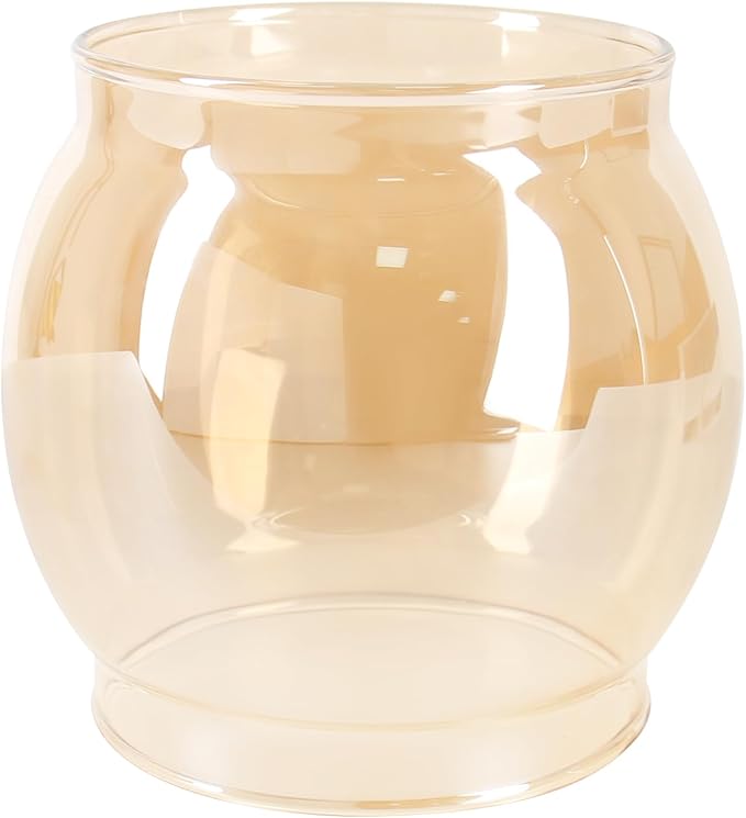 Lantern Glass Globe Replacement, Compatible with Coleman 200A/B &R690B051,Fits Kamplite, JC Higgins, Optimus, Ashflash Vintage Lanterns,Heat-Resistant Clear Bulged Glass for Camping & Emergency Lights