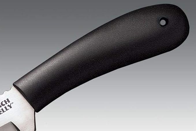 Cold Steel Roach Belly 4.5" German 4116 Stainless Steel Fixed Blade Trailing Point Outdoor Hunting Utility Knife, 4" High Impact Polypropylene Handle, Durable Sheath Included
