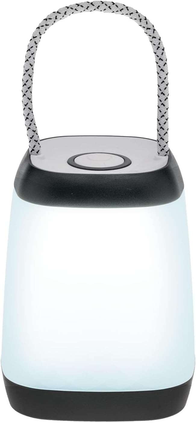 LitezAll Mini LED Camping Lantern with Rope Handle – 360° Light, 4 Modes, Battery Operated Portable Lantern for Kids, Outdoors, Emergencies, Sleepaway Camp, Hiking & Backyard Use