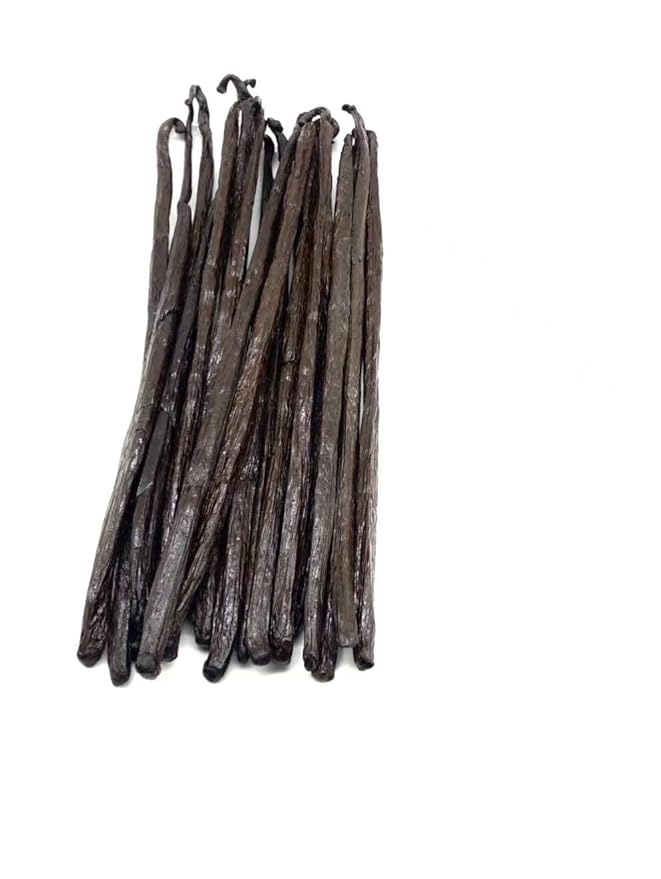 10 Madagascar Vanilla Beans - Grade A 5"-7" Creamy Gourmet Bourbon for Natural Homemade Extract and Baking & Cooking 10 Count(Pack of 1)