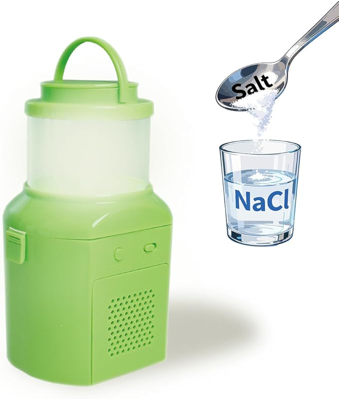 Salt and Water Camping Lamp, Outdoor Lanterns Camping Essentials, No Batteries Required Lights for Emergency Supplies, 400H Continuous Lighting, Survival Kit for Hurricane