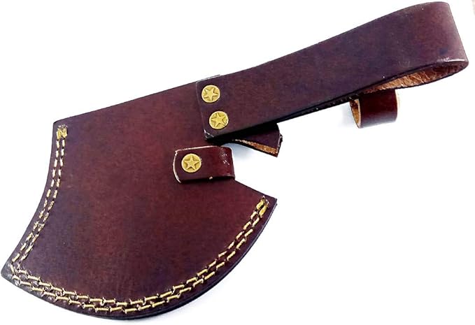 Damascus Steel Blade Axe Hatchet Tomahawk Hunting Knife Camping Hiking SM46