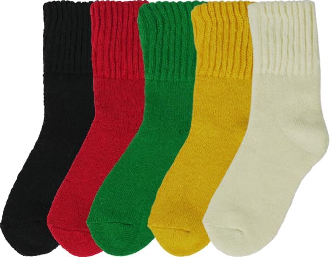 BomKinta Boot Socks for Women Winter Solid Thick Warm Socks Cozy Crew Socks Christmas Gift