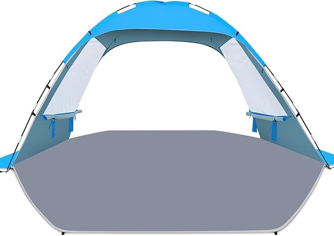 Gorich Beach Tent Sun Shelter for 3/4-5/6-7/8-10 Person with UPF 50ï¼?UV Protection, Lightweight & Easy Setup Beach Shade Canopy, Portable Beach Shade Tent Beach Cabana