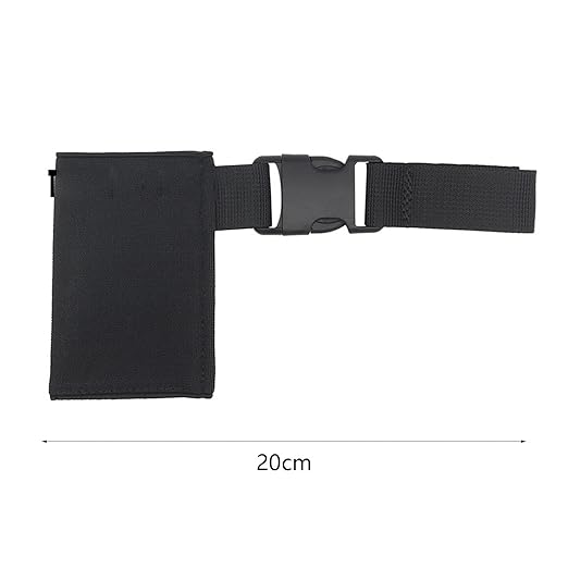 Marking Light,Glow Sticks,Pouch Hanger Emergency,Portable Label,Easy to Use Marker,with Fixed Sleeve,Dispenser, Black, 20cmx2cmx15cm